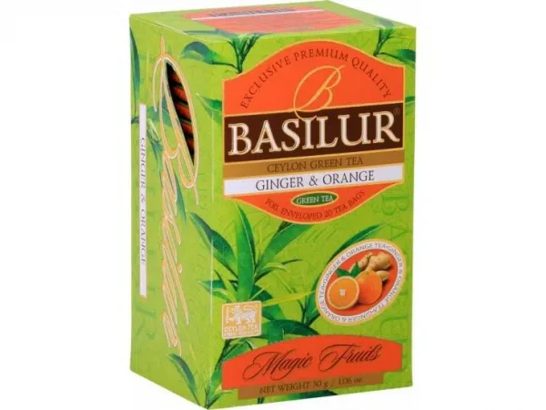 Grüner Tee BASILUR Magic Ginger & Orange Gastro-Teebeutel 20x1,5g