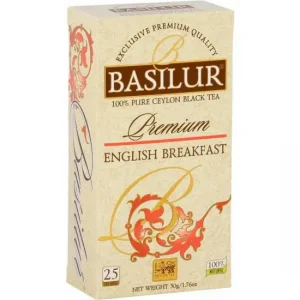 Schwarzer Tee BASILUR Premium English Breakfast Teebeutel 25x2g