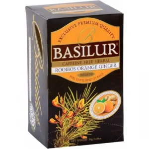 Kräutertee BASILUR Rooibos Orange Ginger Gastro-Teebeutel 25x1,5g