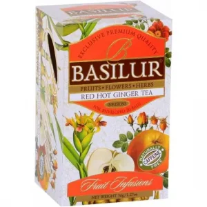 Früchtetee BASILUR Fruit Red Hot Ginger Gastro-Teebeutel 25x1,8g