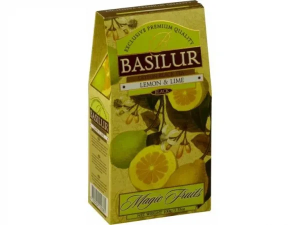 Schwarzer Tee BASILUR Magic Lemon & Lime Papierverpackung 100g