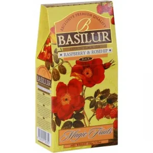 Schwarzer Tee BASILUR Magic Raspberry & Rosehip Papierverpackung 100g