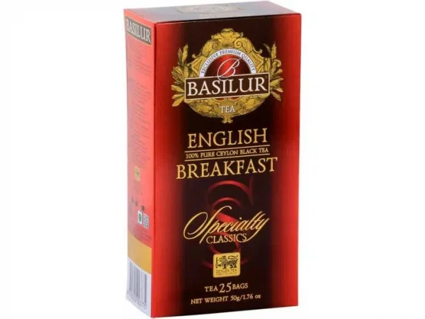 Schwarzer Tee BASILUR Specialty English Breakfast Teebeutel 25x2g