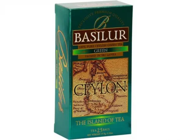 Grüner Tee BASILUR Island of Tea Green Teebeutel 25x1,5g