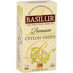 Grüner Tee BASILUR Premium Ceylon Green Teebeutel 25x2g