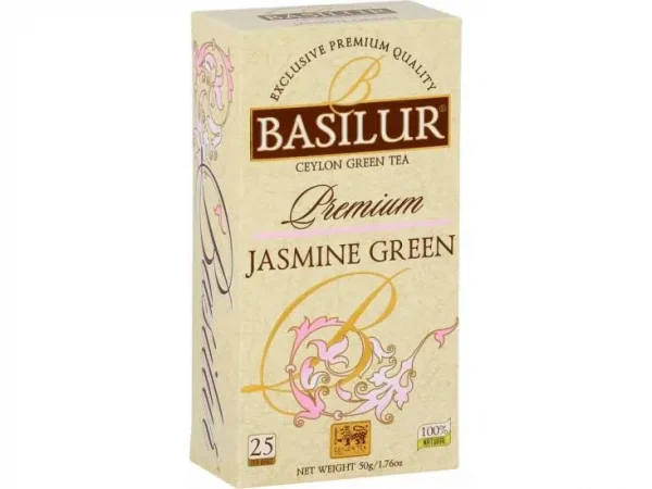 Grüner Tee BASILUR Premium Jasmine Green Teebeutel 25x2g