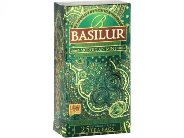 Grüner Tee BASILUR Orient Moroccan Mint Teebeutel 25×1.5g