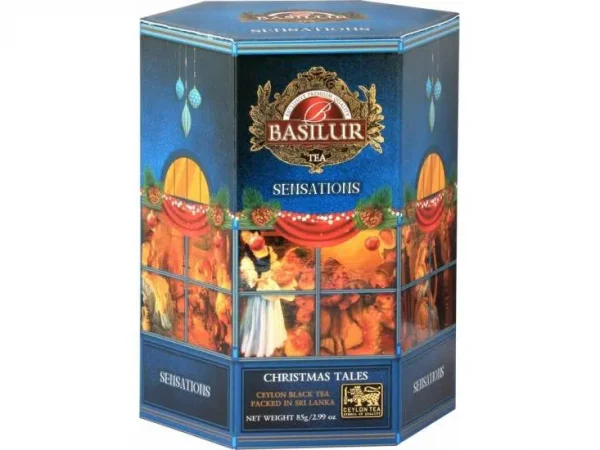 Schwarzer Tee BASILUR Sensations Christmas Tales Papierverpackung 85g