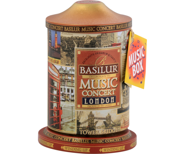 Schwarzer Tee BASILUR Music Concert London Blechverpackung 100g