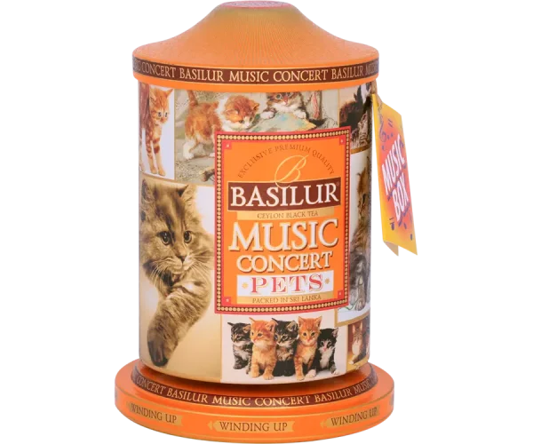 Schwarzer Tee BASILUR Music Concert Pets Blechverpackung 100g