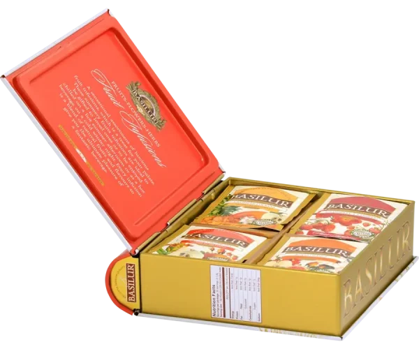 Früchtetee BASILUR Fruit Infusions Book Fruity Delight Blechverpackung 32x1,8g_1