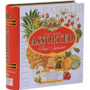 Früchtetee BASILUR Fruit Infusions Book Fruity Delight Blechverpackung 32x1,8g