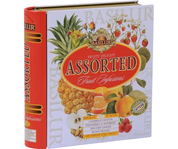 Früchtetee BASILUR Fruit Infusions Book Fruity Delight Blechverpackung 32x1,8g