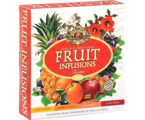 Früchtetee BASILUR Fruit Infusions Assorted Gastro-Teebeutel 40x1,8g