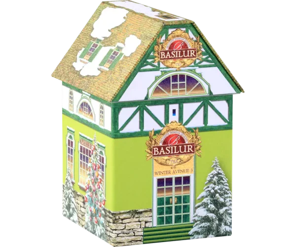 Grüner Tee BASILUR Tea House Winter Avenue 3 Blechverpackung 100g