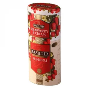 BASILUR 2v1 Strawberry & Ruhunu Blechverpackung 50g & 75g