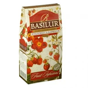 Früchtetee BASILUR Fruit Strawberry & Raspberry Papierverpackung 100g