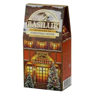 Schwarzer Tee BASILUR Personal Christmas House Papierverpackung 100g