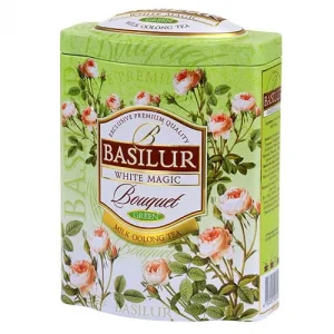 Grüner Tee BASILUR Bouquet White Magic Blechverpackung 100g